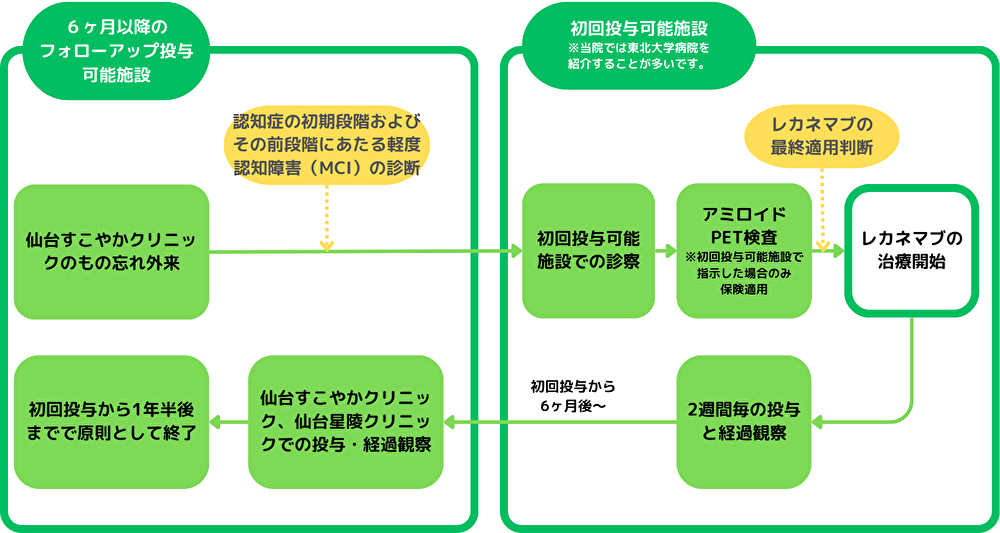 レカネマブ治療の流れ