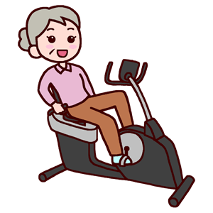 リカンベントバイクのイラスト