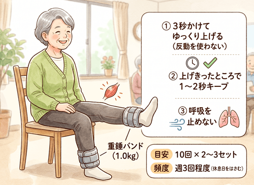 重錘バンド解説イラスト