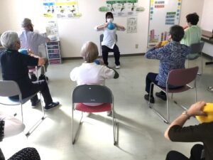 フレイル予防応援教室筋トレ